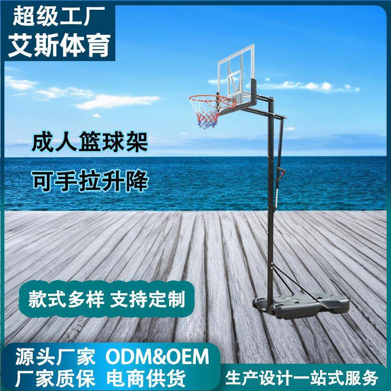 成人款篮球架可移动可升降厂家户外家用升降青少年室外篮球框