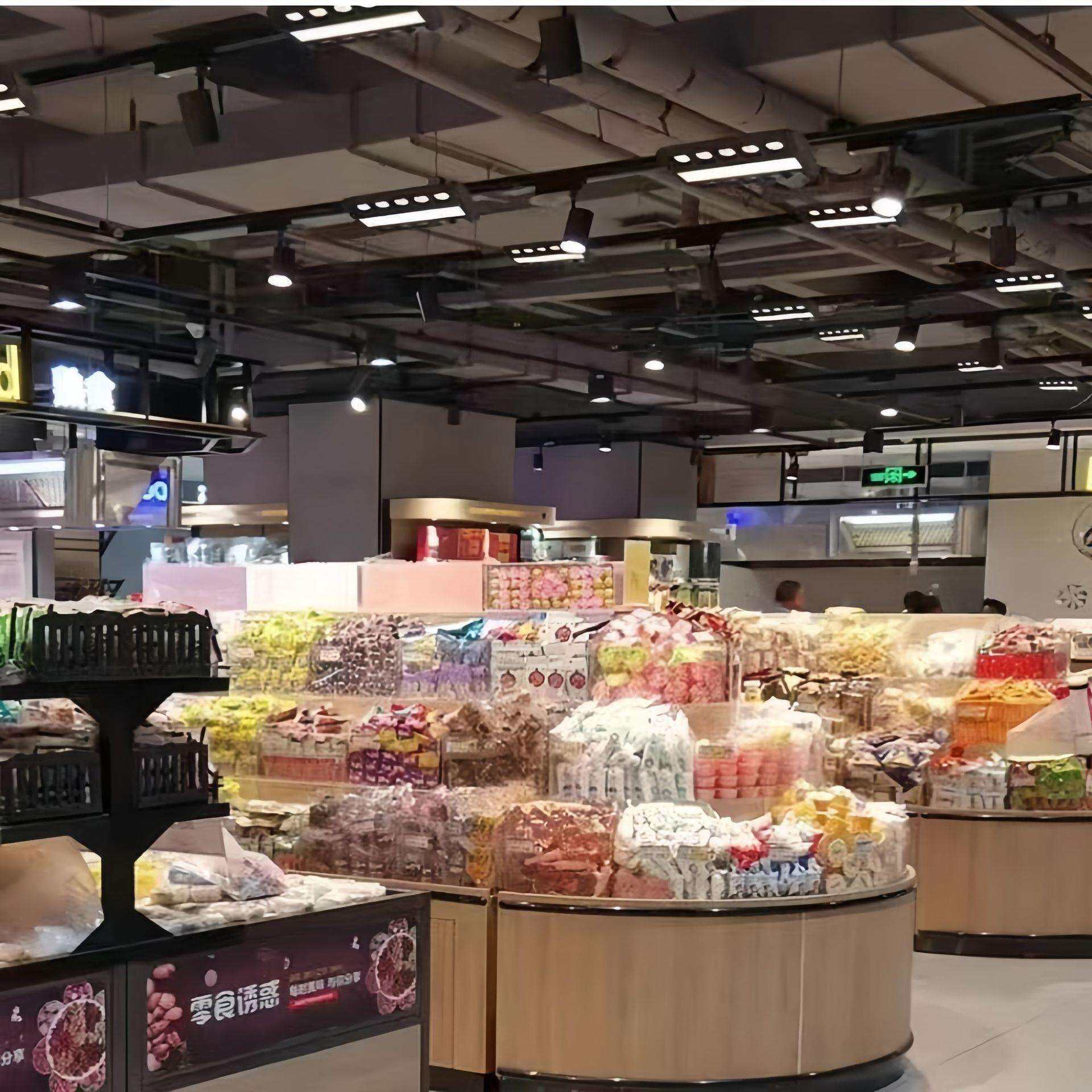 明装货架轨道灯水果蔬菜熟食生鲜导轨式灯具高显色超市LED超亮