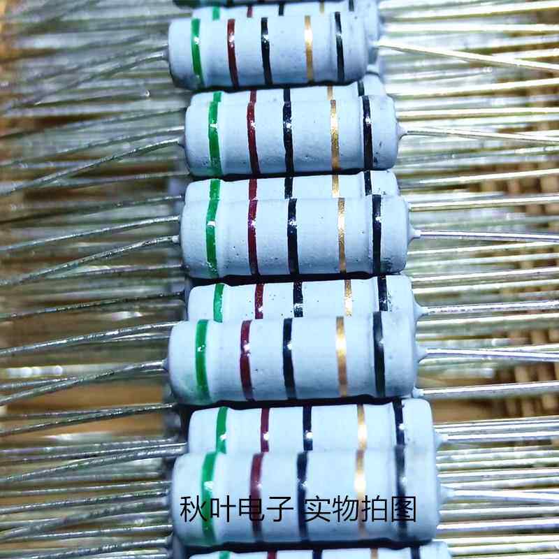 养生壶常用3W 51R 51欧绕线电阻 绿棕黑金黑 精度5% 6*17mm 10祇