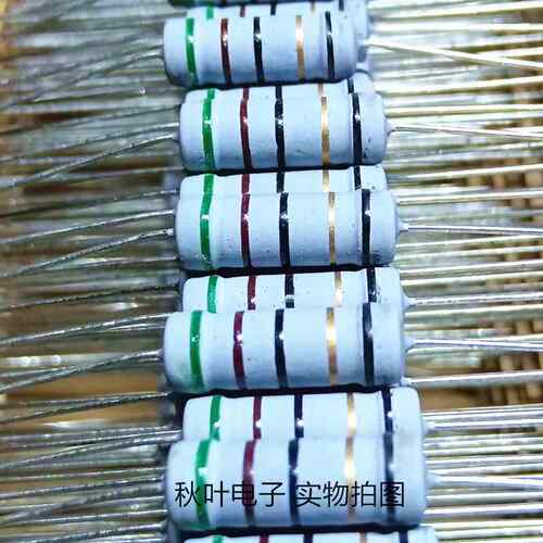 养生壶常用3W 51R 51欧绕线电阻 绿棕黑金黑 精度5% 6*17mm 10祇