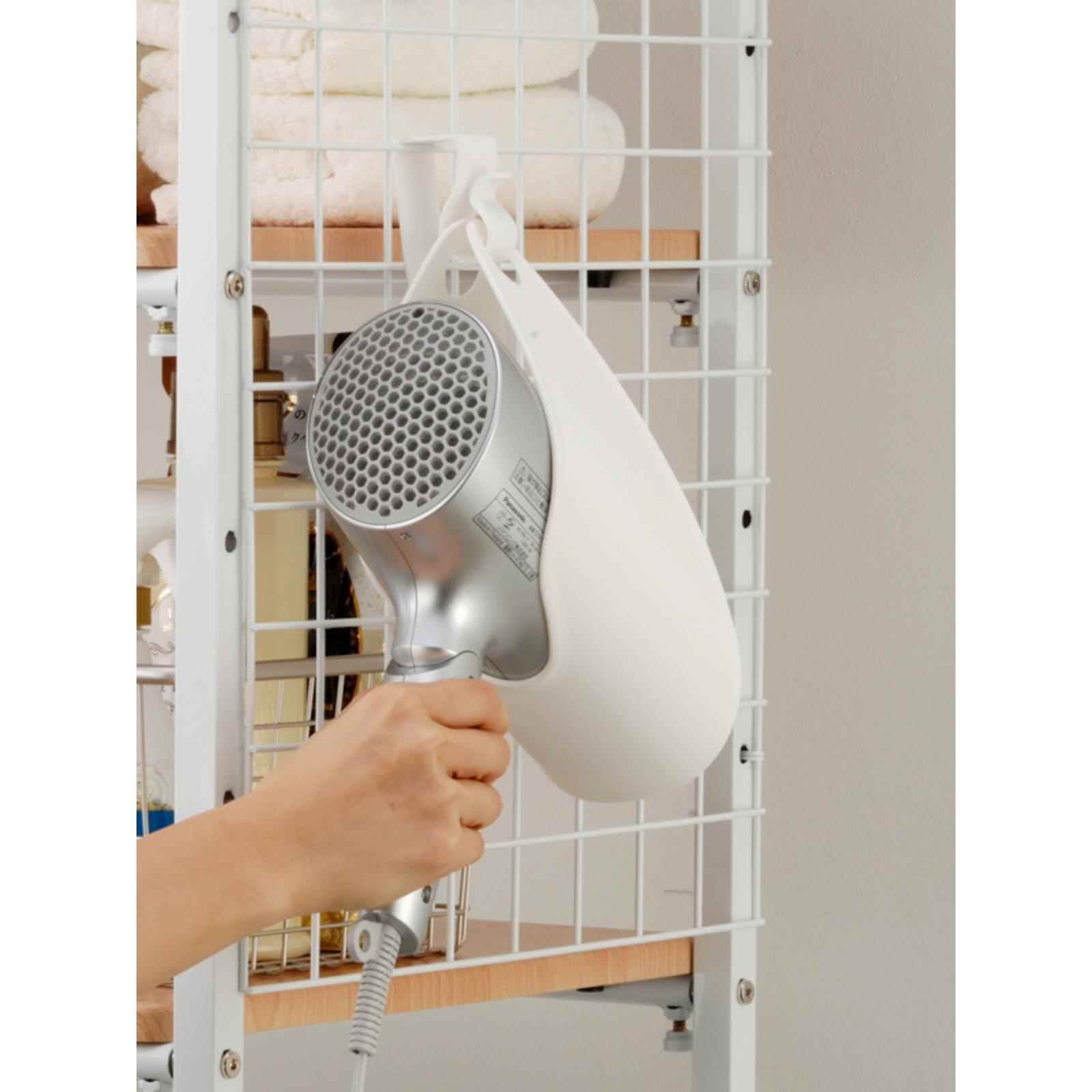 日本进口吹风机置物架风筒收纳支架电吹风挂架柜门悬挂架子挂套