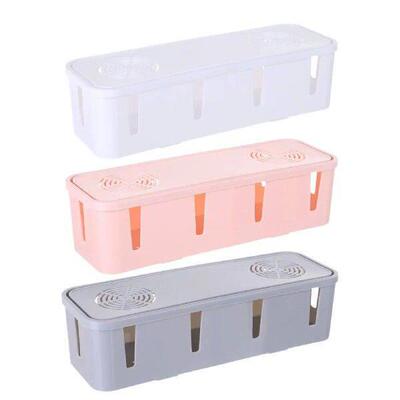 Cable Power Plug Storage Box Cable Organizer for Bedroom