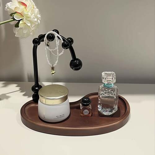 中古风玄关置物架进门钥匙架高级桌面摆件首饰架杂物收纳架托盘