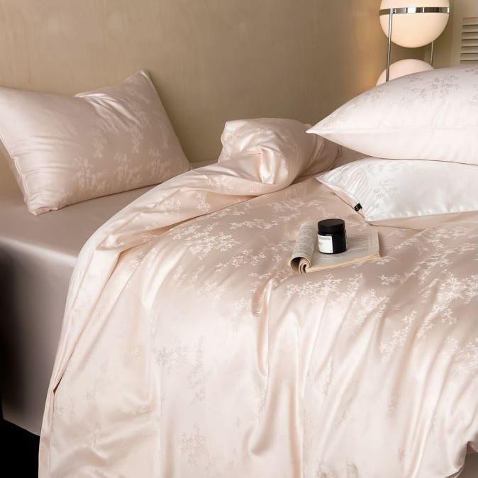 公主请下单～100套s贡缎HKB提花澳棉四件纯上棉全床单棉被套床用
