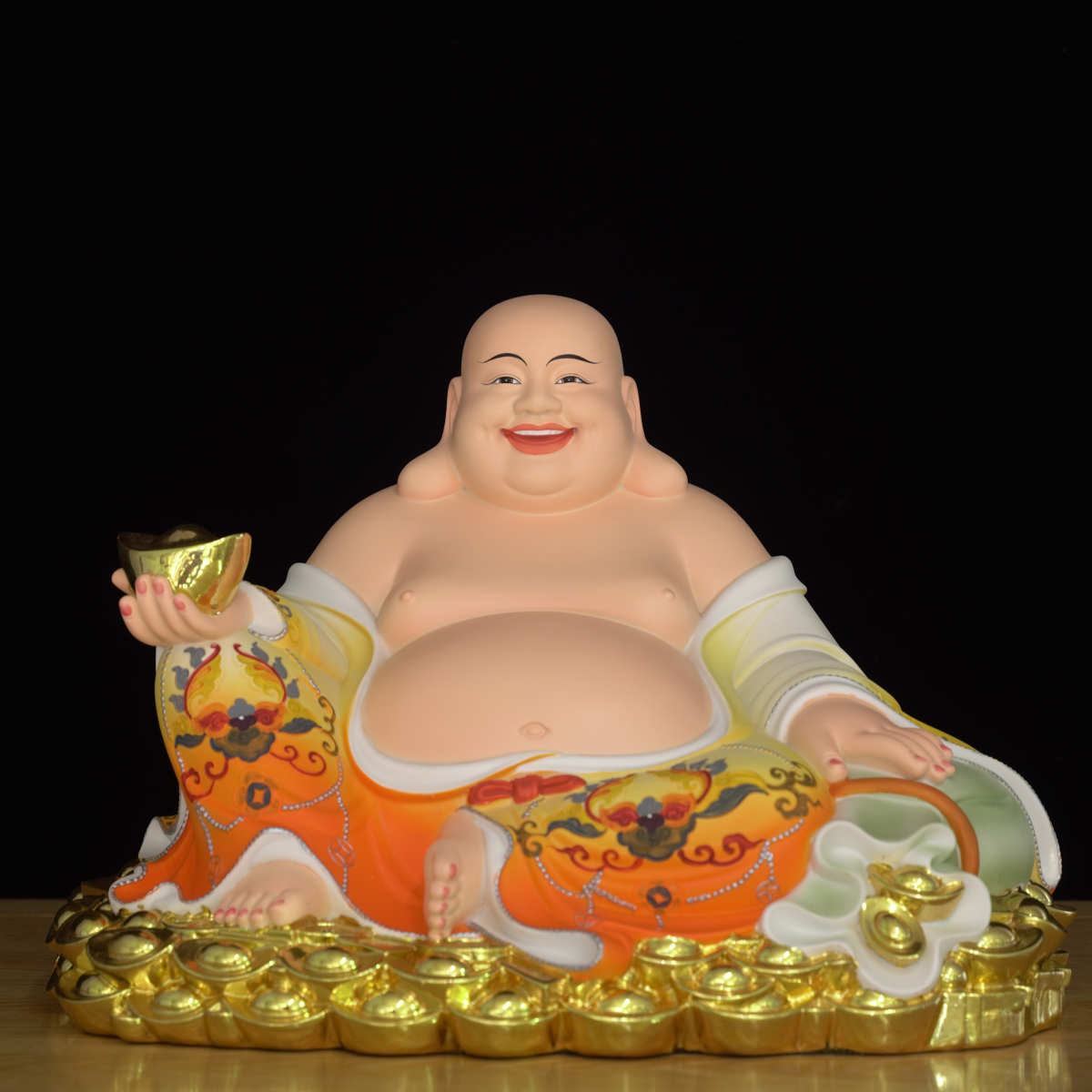 笑佛佛像树脂工艺品弥勒佛佛像家用供奉摆件开业礼品办公室新款