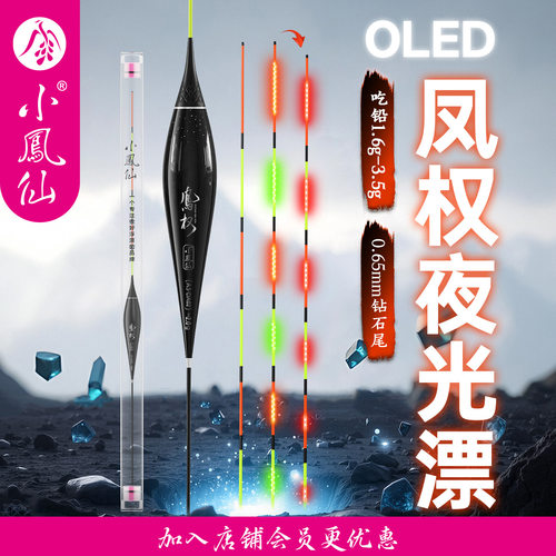 OLED小凤夜光渔具两用电子浮漂