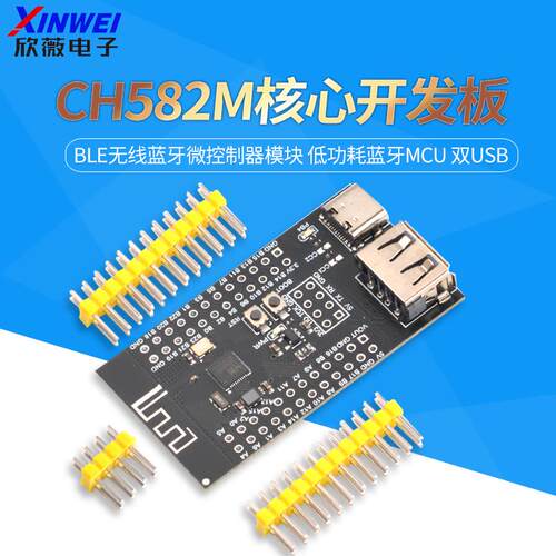 CH582M核心开发板 BLE无线蓝牙微控制器模块 低功耗蓝牙MCU 双USB