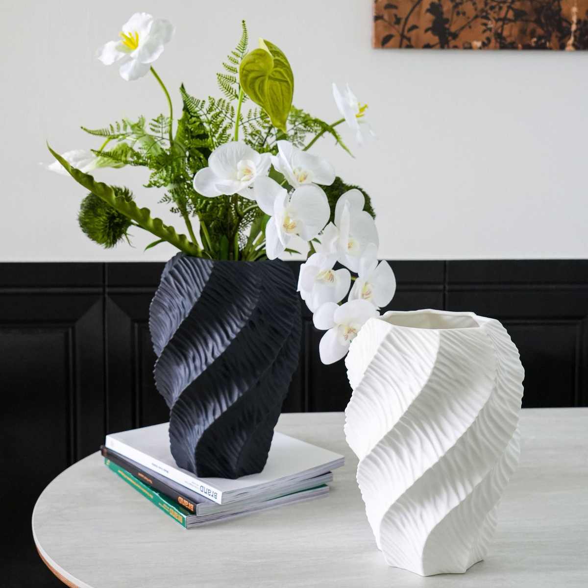 装创意摆件软插花家居装饰花瓶器酒店陶瓷陶瓷艺术创意工艺品异型