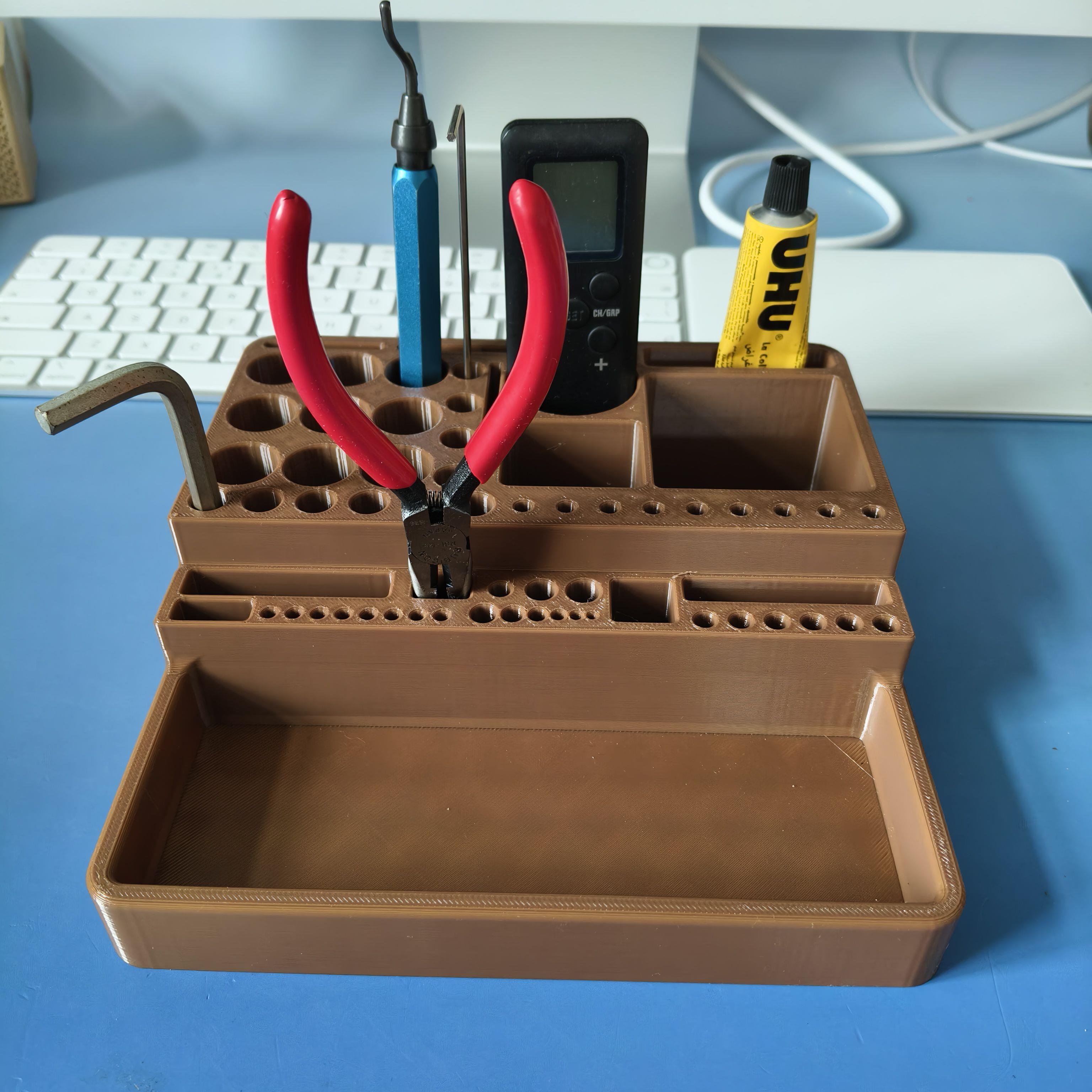 桌面工具收纳架维修工具收纳架家用小物品3D打印收纳架整理收纳盒