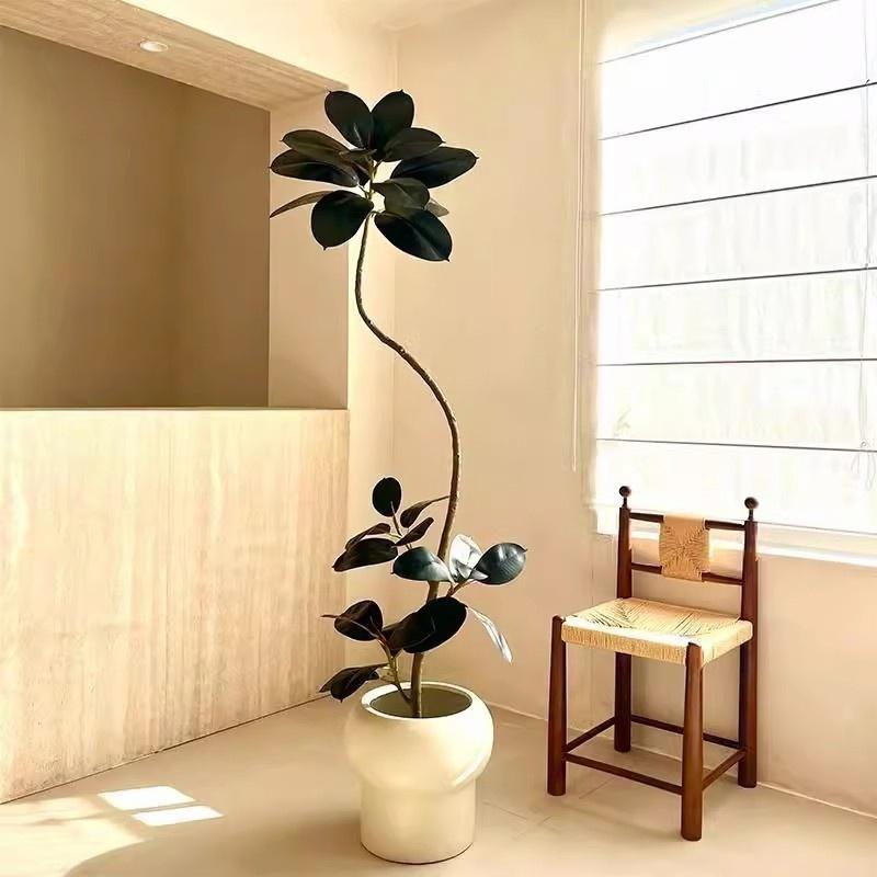 北欧高奢家装室内客厅大型盆栽高端轻奢仿生假树植物摆件仿真