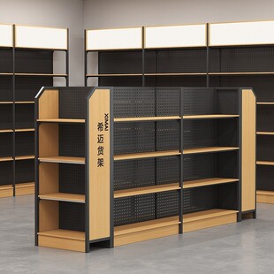 超市货架展柜便利店食货架零食示架子展示662柜超市品中货架置物