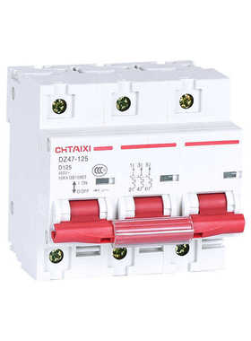 DZ47-125 80A 100A 125A断路器 3P空气开关 D型断路器