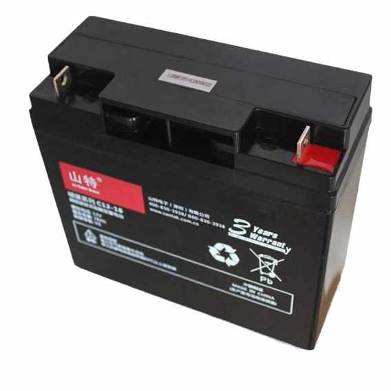 山特蓄电池12V17AH 免维护蓄电池UPS/EPS/直流屏应急电源