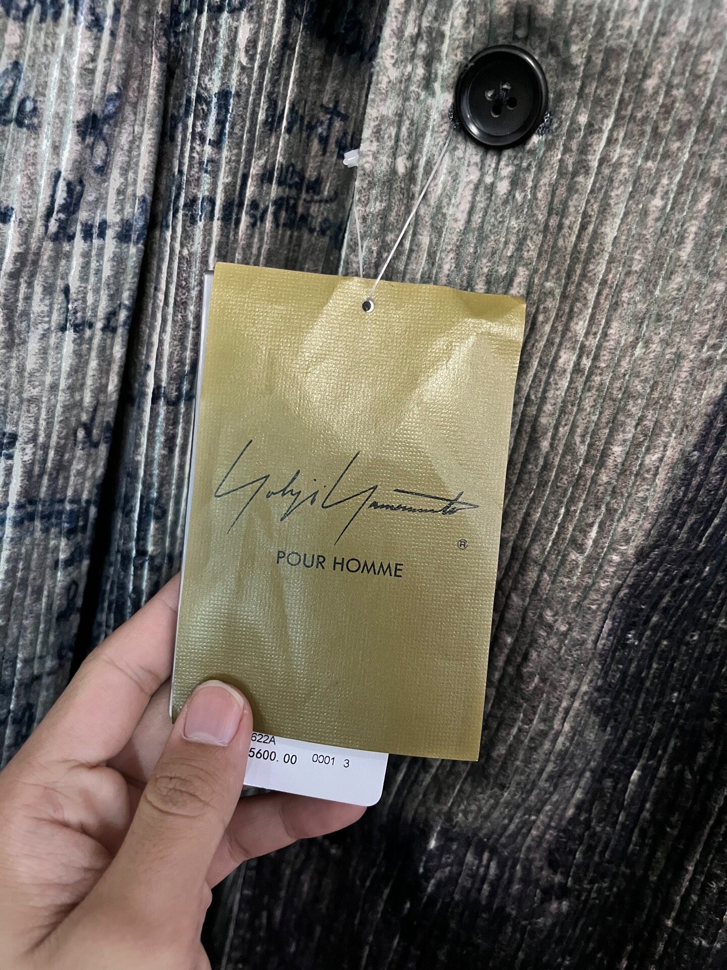 Yohji Yamamoto 22AW Corduroy Coat — front