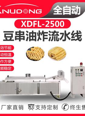 新旭东工厂直供油炸生产线 XDFL2500油炸设备 豆串自动油炸流水线