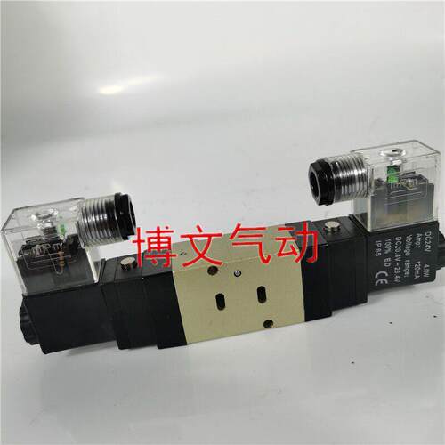 VF3230-4D-02 AC220电磁阀VF3230-4G 5G 5D-02双头板式换向阀