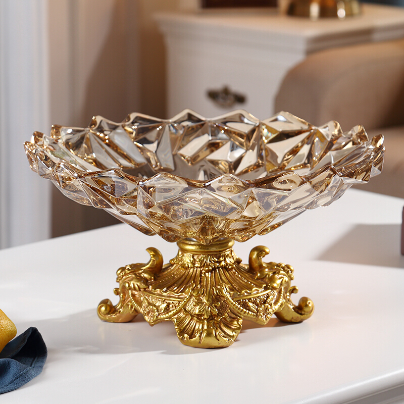 欧式果盘创意7可旋转客厅茶几摆件家用大号水晶水果盆|ruв категории посуда, посуда, фрукты бассейна/компот/корзина - от Buy2taobao.com для оказания профессиональной услуги покупки агента Taobao