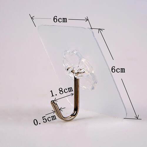 Transparent and traceless strong plastic magic hooks, no dri