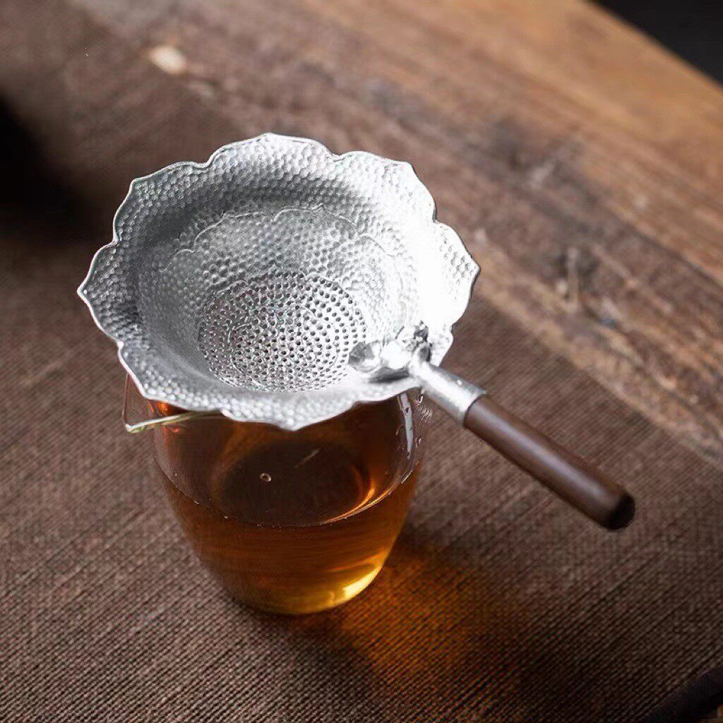 纯锡茶漏茶滤道杯过滤网托创意日茶叶滤茶套公装功夫器茶BXJ具式
