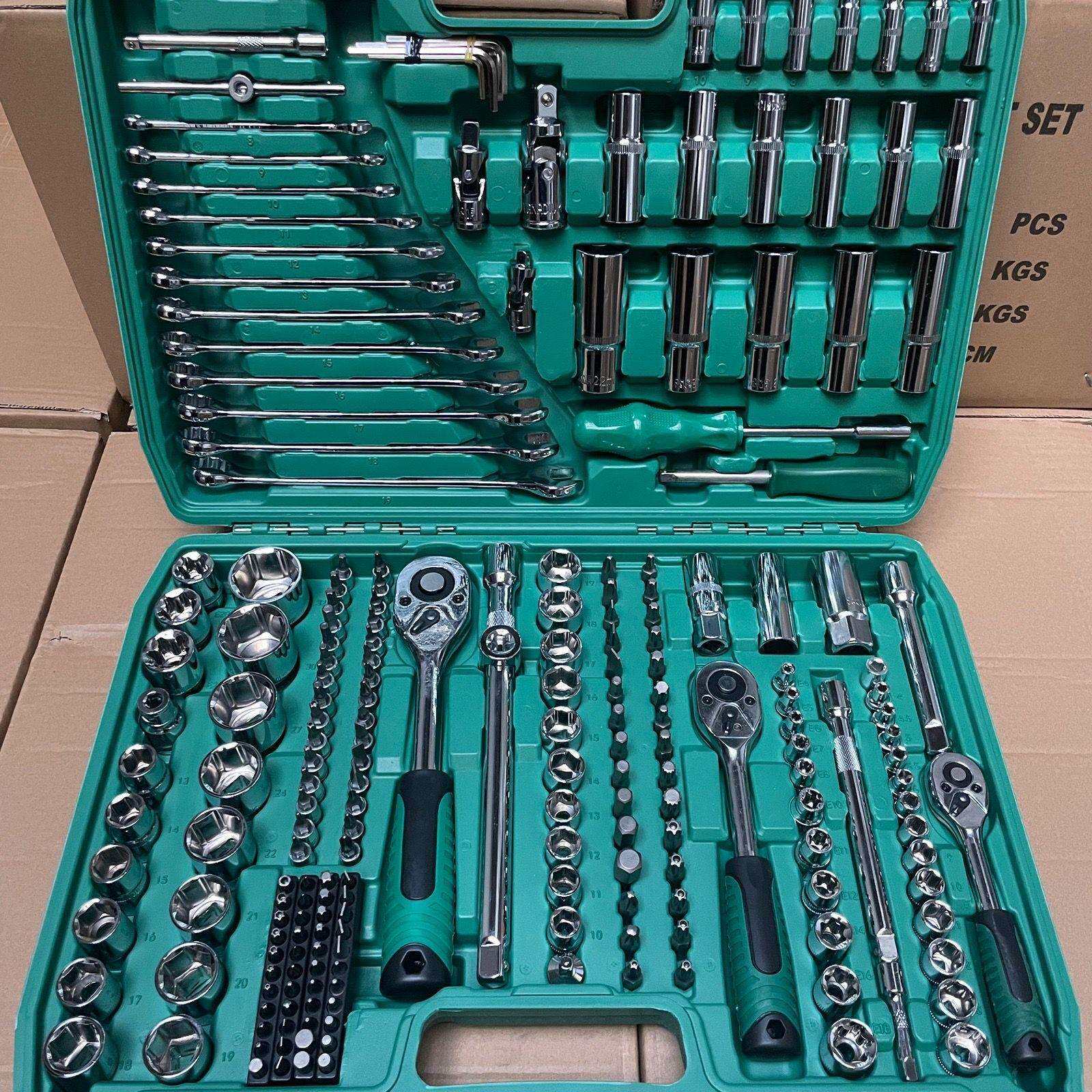 德国216件套汽修工具套装汽车维修组套套筒扳手组合工具维修工具
