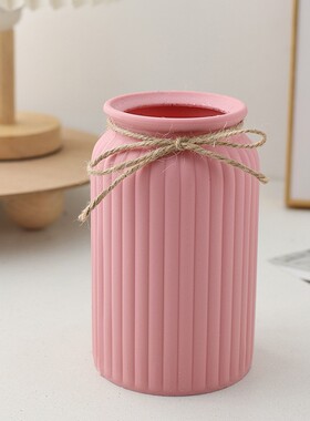 ins水波纹北欧菠萝塑料花瓶花瓶