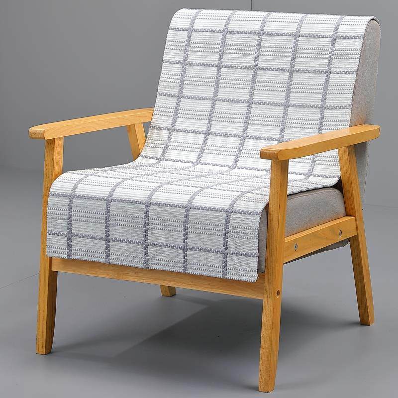 单人沙发垫坐垫棉麻沙发盖布单个座垫办公椅垫椅子餐椅垫四季通用