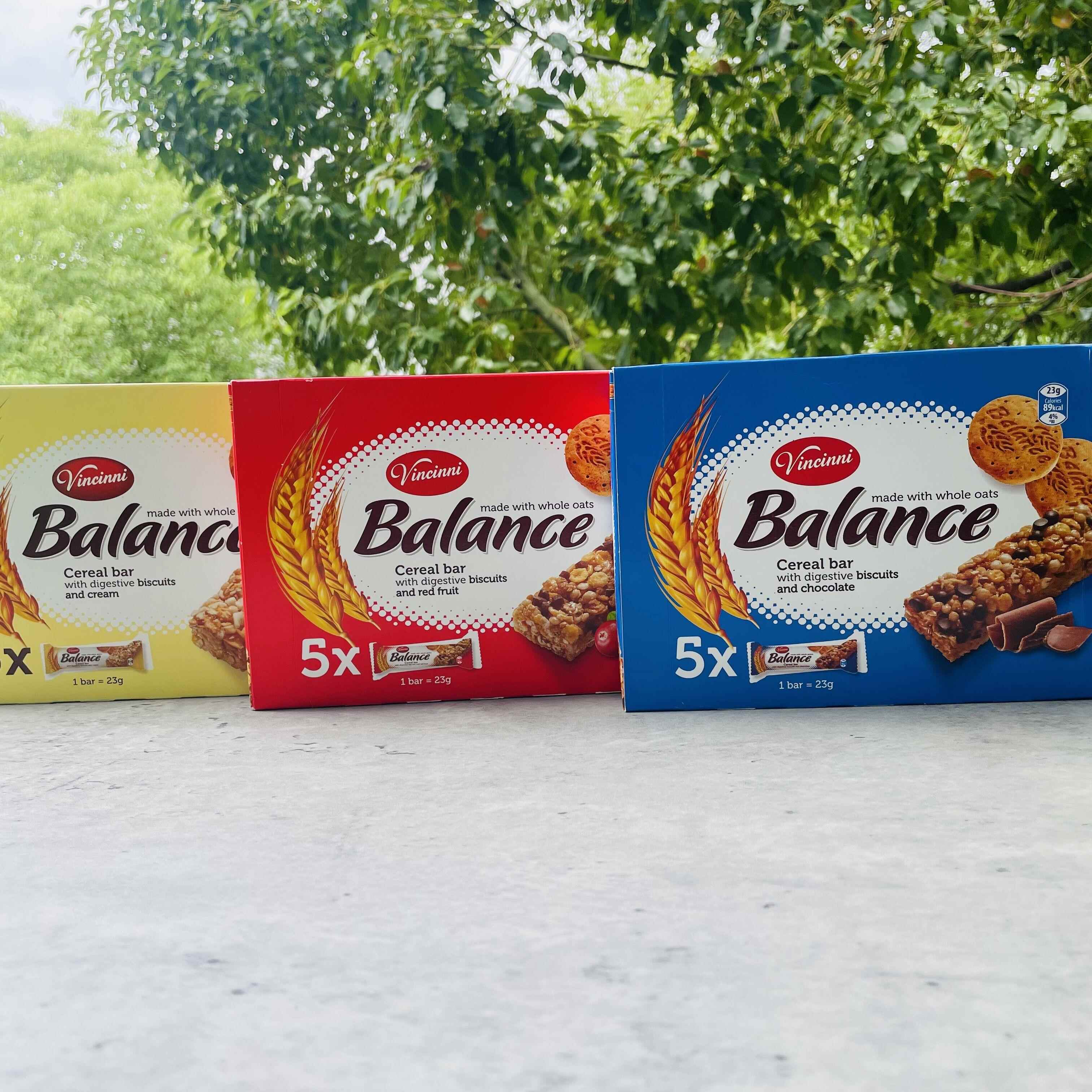 Balance cereal bar北马其顿进口全麦饼干谷物棒糕点巧克力/奶油
