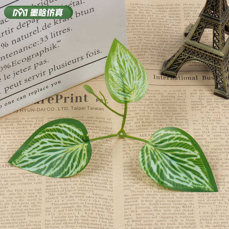 玫瑰叶葡萄叶手工叶子材料花环插花配饰家居装饰婚庆布植物墙配草
