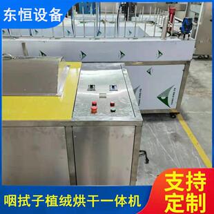 广东厂家直供拭子静电植绒设备鼻咽拭子植绒棉签机烘干机