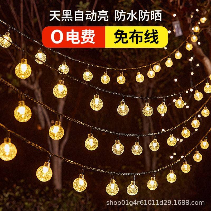 户外灯串高亮小灯泡串灯彩灯防水吊灯夜市摆摊装饰氛围灯露营挂灯