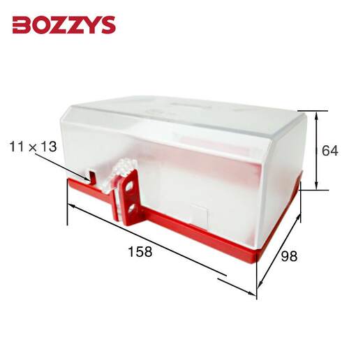 BOZZYS工业安全锁具loto挂牌上锁防误触电气开关急停锁罩