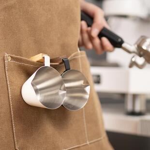 AIRFLOW气流 双口不锈钢咖啡杯 意式浓缩咖啡杯 萃取小量杯刻度杯