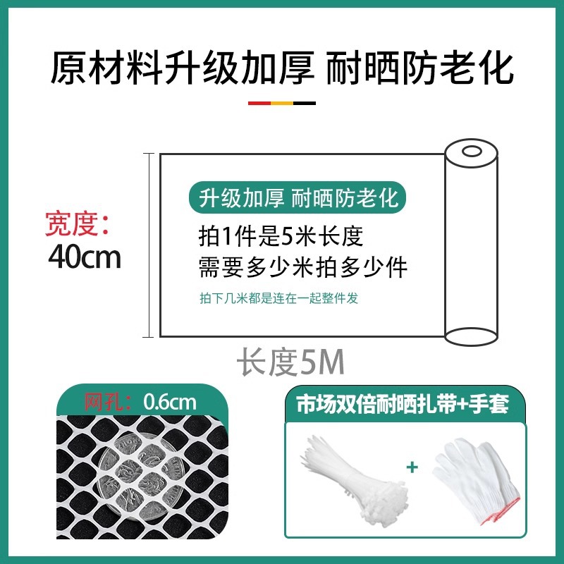 防护网厂家批发阳台塑料网格窗纱