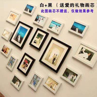 卧室悬挂照片墙相框墙装饰现代简约画 画框客厅相片相框挂墙创意