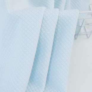 小菱形格涤氨空气层 秋冬婴童抱被睡袋枕套布料 320g三层夹丝面料