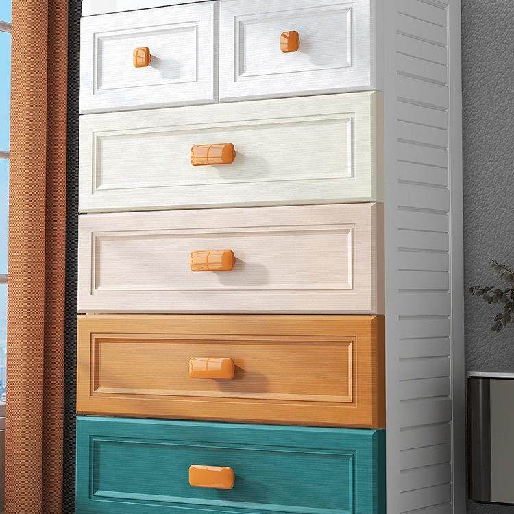 抽屉式收纳柜卧室储物柜整理箱盒70宽塑料置物柜子多层家用床头柜