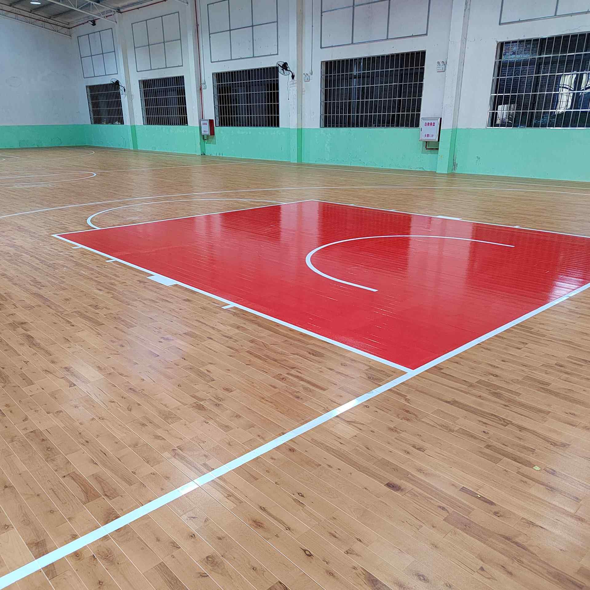 篮球场运动木木地HHJ板体育馆羽球枫馆室毛内木地板桦木运动地板