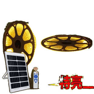 新款 太阳能灯带户外别墅防水花园超亮庭院景区造景led亮化软灯带