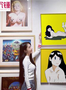 天野健版画潮流艺术家TakeruAmanoVenus客厅装饰画抽象女孩壁画