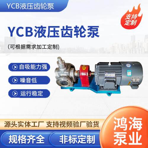YCB液压齿轮泵YCB0.6-0.6圆弧齿轮泵加压喷射燃油泵厂家