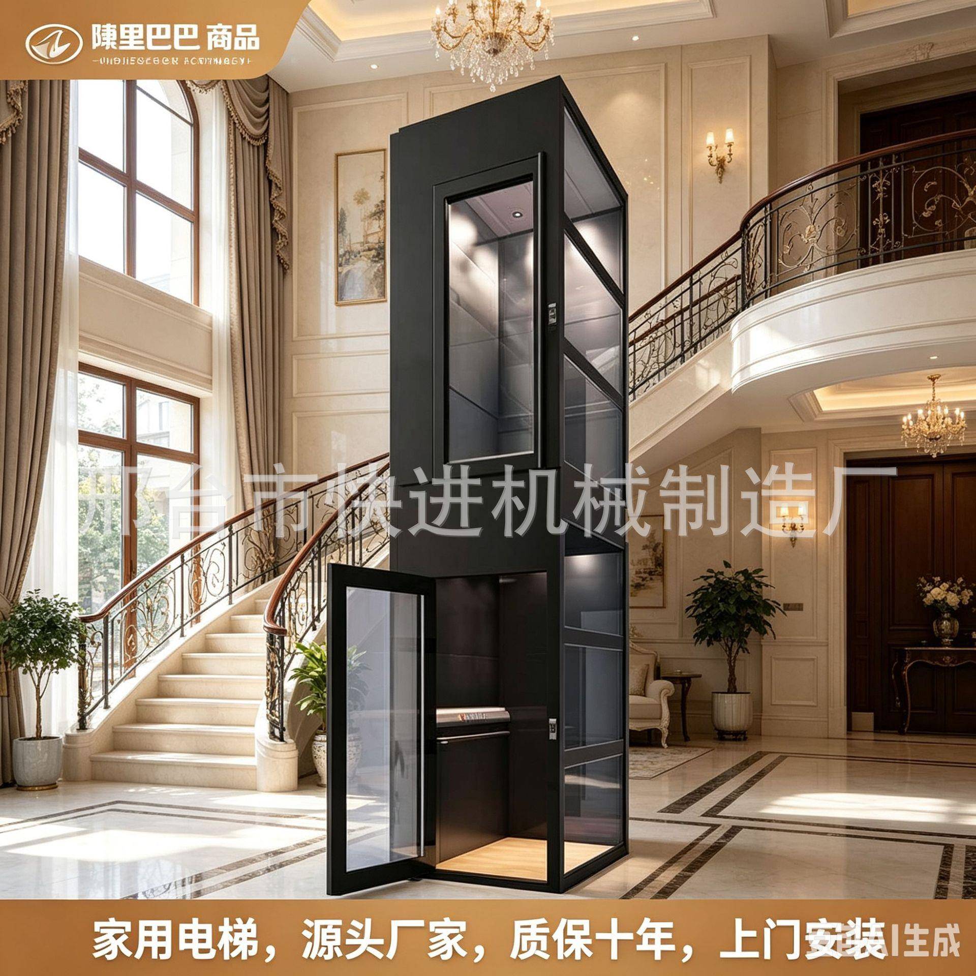 农村自建房家用电梯复式阁楼升降梯别墅载人款液压无障碍升降平台