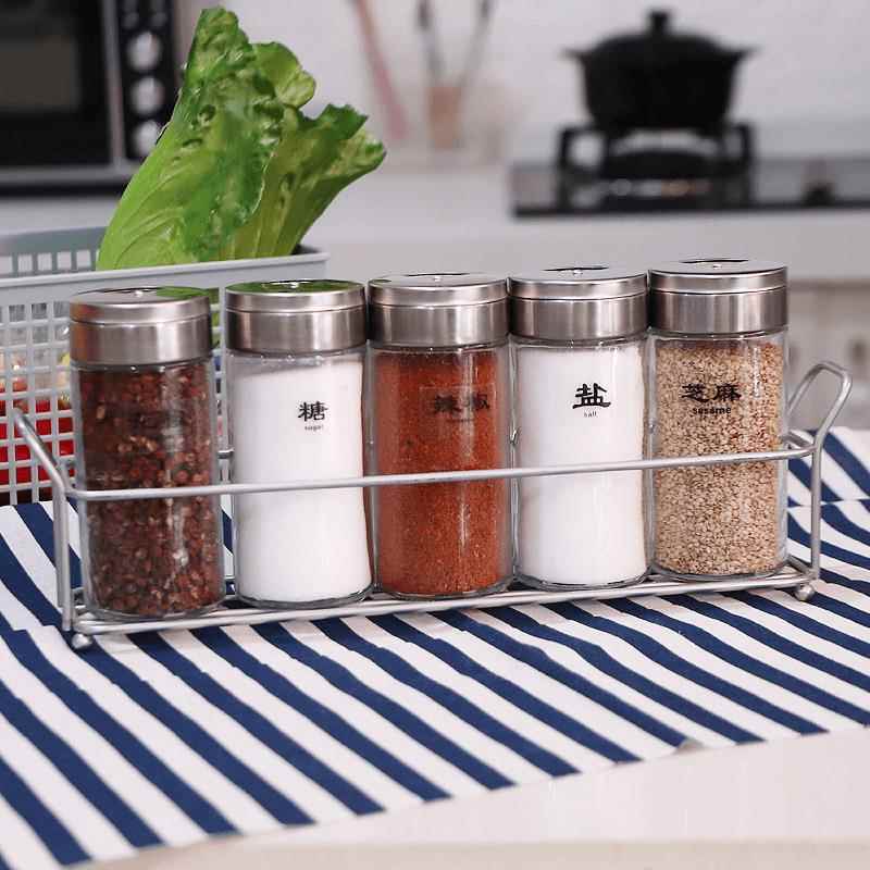 厨房辣椒花椒胡椒粉撒料盐罐子装调味罐烧烤孜然撒瓶子玻璃调料瓶