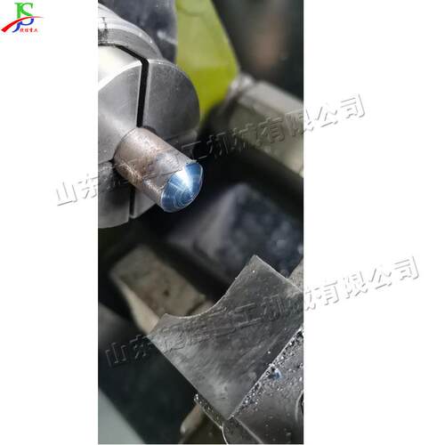 全自动金属钢管封口机 台式铁管管端封头机 电动液压圆管缩管机