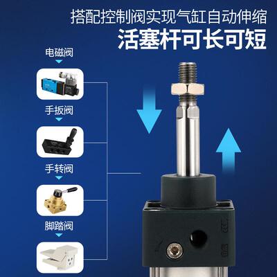 莱泽大推力SC标准气缸小型气动配件大全SC32*25 50 100 125150175