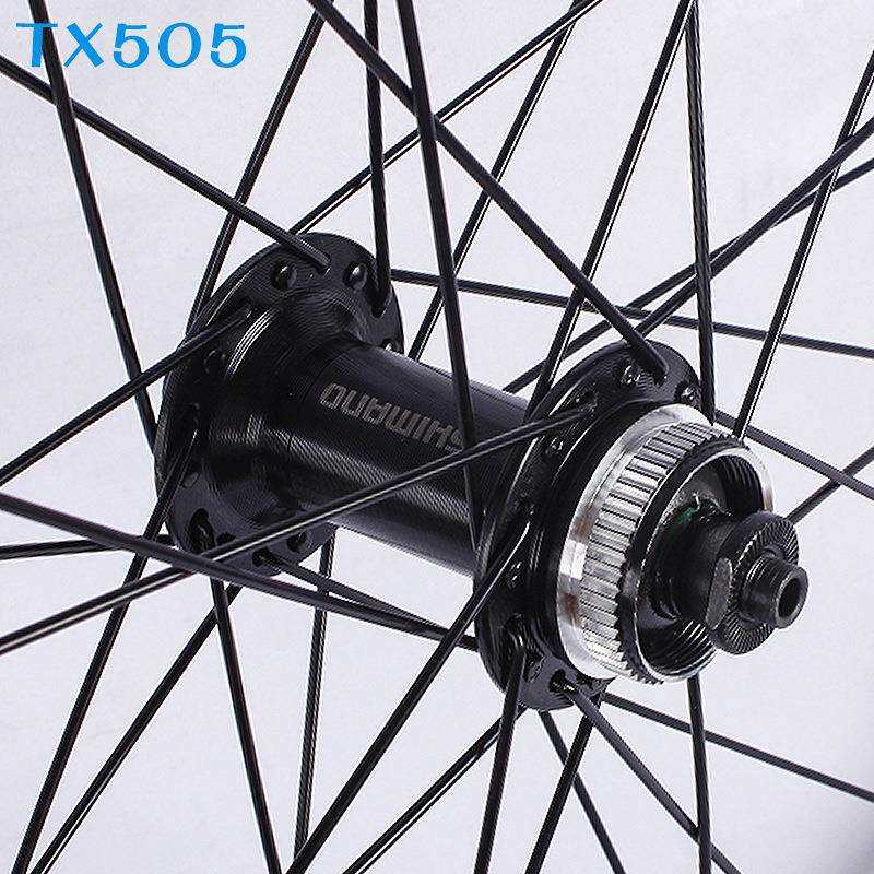 山地车26/27.5/29寸自编轮组 铝合金碟刹TX505中锁轮组700C
