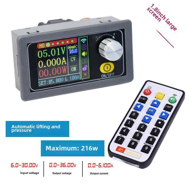 大功率可调自动升降压电源模块 数控恒流恒压直流12v24V稳压调压