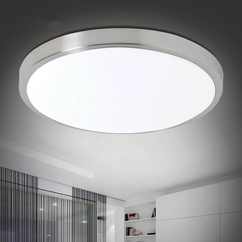 led吸顶灯 简约现代铝材亚克力圆形卧室阳台房间客厅灯灯具