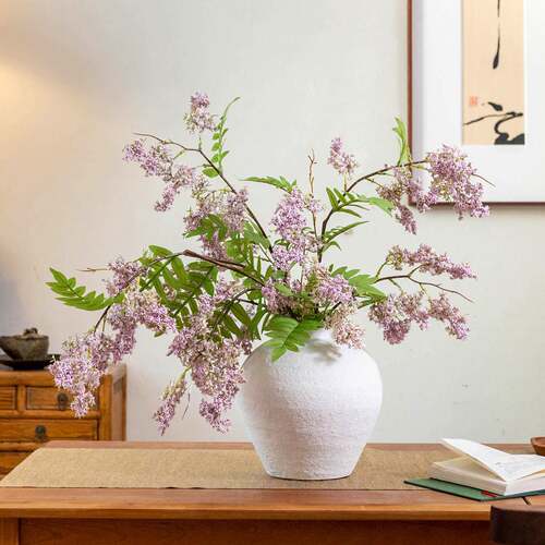 槐蕊仿真花轻奢高级感逼真假花装饰品花束摆设客厅桌面插花艺摆件