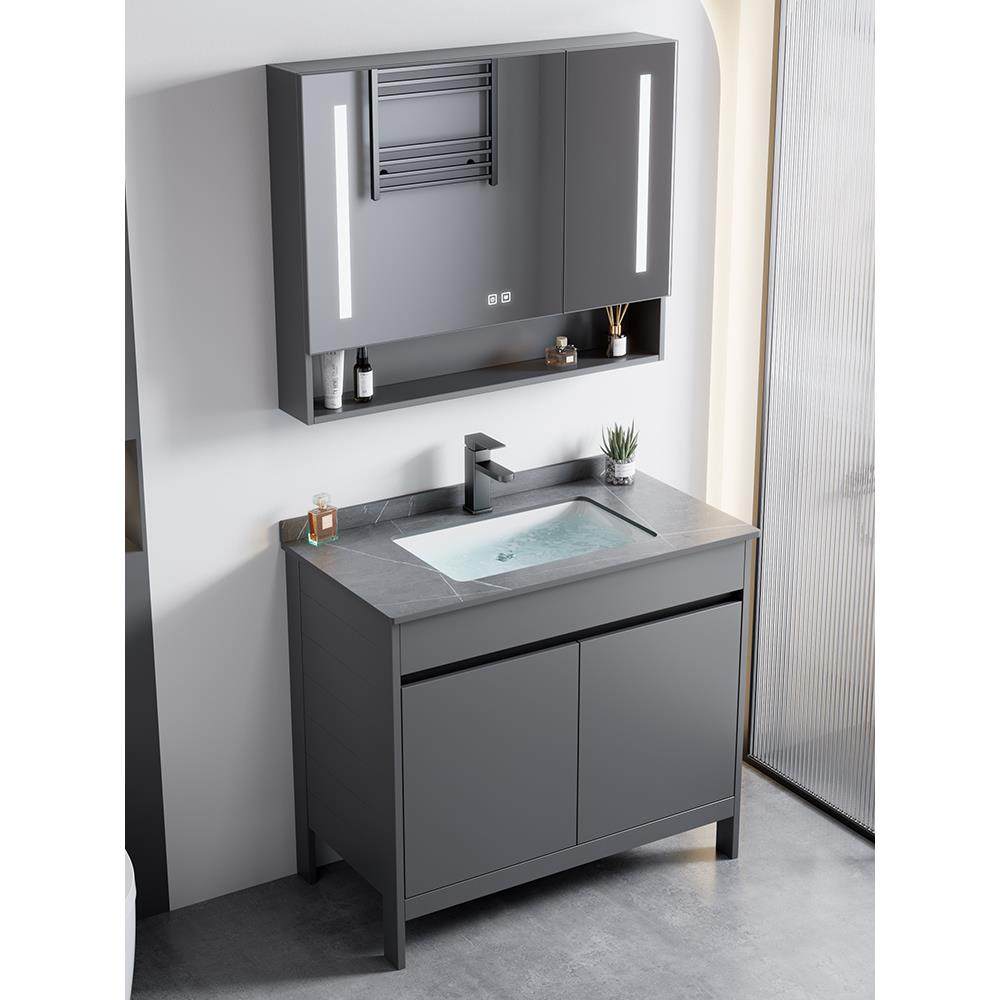 落地式太空铝浴室柜组合陶瓷一体洗手盆柜卫生间卫浴洗脸盆洗漱台,家装主材,浴室柜组合,淘宝优惠券,粉丝福利购,淘宝优惠卷