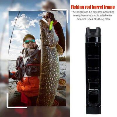 Fishing Box Rod Barrel Holder Height Adjustable Pole Tube